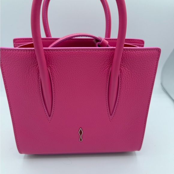 Christian Louboutin Vibrant Pink Studded Crossbody Bag - Picture 4 of 10